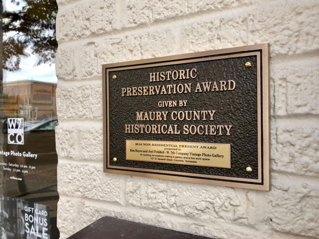 Historic Preservation Award W7thco
